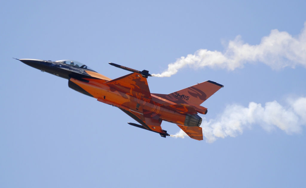 F-16 AM Royal Netherlands Air Force, J-015 Rochefort, France, in 2011 F-16 AM Royal Netherlands Air Force, J-015 Rochefort, France, in 2011